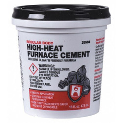 Hercules Furnace Cement, 1 pt, Tan 35504