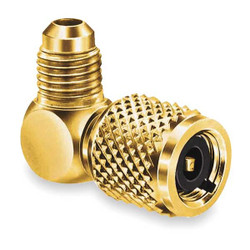 Jb Industries Quick Coupler, 90 Deg, 3 in L, Brass QC-E4
