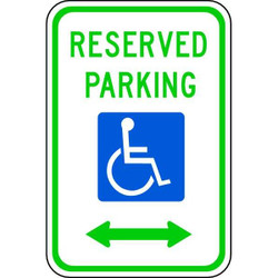 Lyle Reserved Parking Parking Sign,18" x 12" R7-8D-12HA