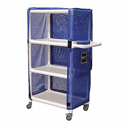 Royal Basket Trucks PVC Linen Cart,Blue,450 lb. G32-BBX-L3A-3ULN