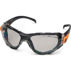 Elvex Go-Specs Foam Lined Safety Glasses Gray Lens Black Frame