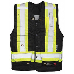 Viking Flame-Resistant Vest,Black,XL 3995FR-XL
