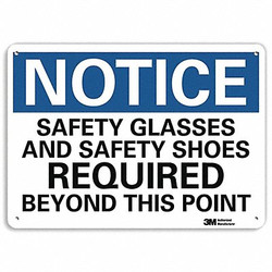 Lyle Notice Sign,7 inx10 in,Plastic U5-1494-NP_10X7