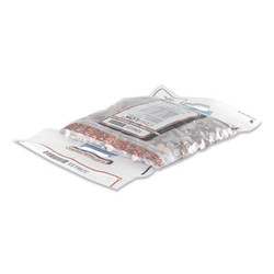 CoinLOK™ Coin Bag, Plastic, 14.5 X 25, Clear, 50/pack 585097