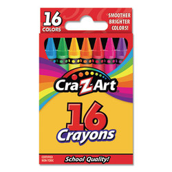 Cra-Z-Art® Crayons, 16 Assorted Colors, 16/set 10200WM48