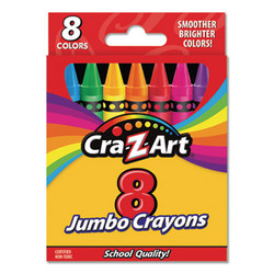 Cra-Z-Art® Jumbo Crayons, 8 Assorted Colors, 8/pack 10203WM48