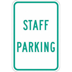 Lyle Staff Parking Sign,18" x 12"  T1-1197-DG_12x18