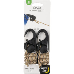 Nite Ize CamJam Rope Tightener with Rope, (2-Pack) NCJ-25-2R3