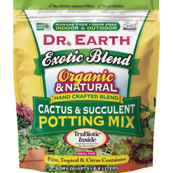 Dr. Earth Exotic Blend 8 Qt. 1/3 Lb. Cactus, Succulent Potting Soil Mix 810