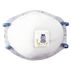 P95 Particulate Respirator, Half Facepiece, Oil/Non-Oil Particles, White