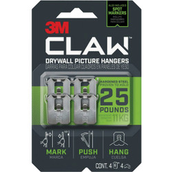 Claw 4ct 25lb Claw Hanger 3PH25M-4ES