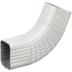 Spectra Metals 3 x 4 In. Aluminum White Side Downspout Elbow 4BELRTW