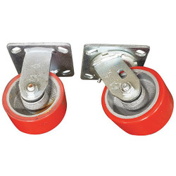 Sim Supply Standard Plate Caster,Swivel/Rigid,PK4  4406