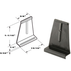 Prime-Line Black Spline Channel Pull Tab (25-Pack) PL14621