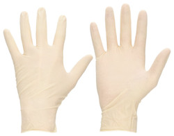 Microflex Natural Rubber Latex Disposable Gloves, M, Powder-Free, 6.30 mil Palm Thickness