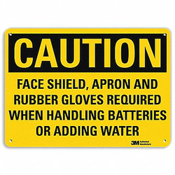 Lyle Safety Sign,7 in x 10 in,Aluminum  U4-1298-RA_10X7