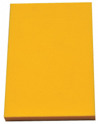 Sim Supply Polyethylene Sheet,L 24 in,Yellow  1001315Y