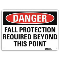 Lyle Danger Sign,10 inx14 in,Plastic U1-1035-NP_14X10