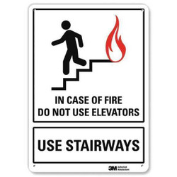 Lyle Safety Sign,10 in x 7 in,Aluminum U1-1021-RA_7X10