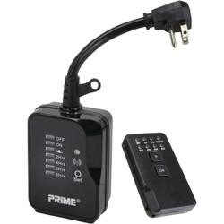 Prime 15A 125V 1875W Black Remote Controlled Countdown Timer TNRCOCD2