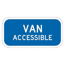 Lyle Van Accessible Parking Sign,6" x 12" T1-2810-HI_12x6