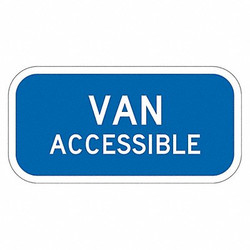 Lyle Van Accessible Parking Sign,6" x 12" T1-2810-HI_12x6