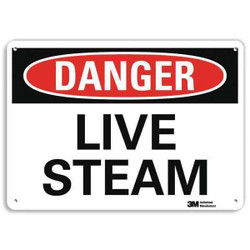 Lyle Danger Sign,7 in x 10 in,Aluminum U3-1756-RA_10X7