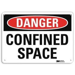 Lyle Danger Sign,7 in x 10 in,Aluminum U3-1188-RA_10X7