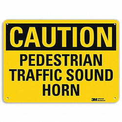 Lyle Rflctv Pedestrian Traffic Sign,7x10in  U4-1584-RA_10X7
