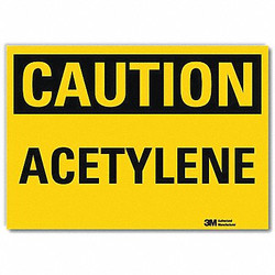 Lyle Caution Sign,5 in x 7 in,Rflct Sheeting U4-1040-RD_7X5