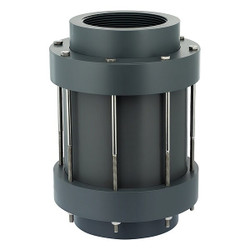 Plast-O-Matic Check Valve,7.375 in Overall L CKS150VT-NC-PV