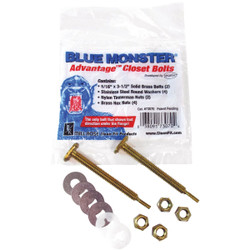 Blue Monster 5/16 In. x 3-1/4 In. Advantage Closet Bolt Kit 73070