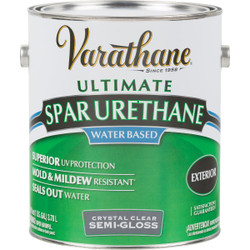 Varathane Semi-Gloss Clear Water Based Exterior Spar Urethane, 1 Gal. 250131