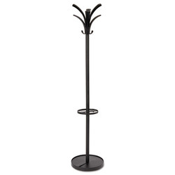 Alba™ Brio Coat Stand, 13.75w X 13.75d X 66.25h, Black PMBRION
