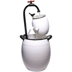 Alpine 19" Wht Brl/Fct Fountain YHL428