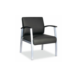 Alera® CHAIR,METL,MID,GUEST,BKSV ALEML2319