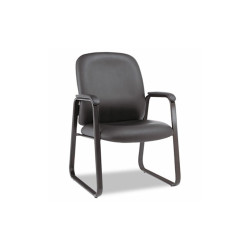 Alera® CHAIR,GUEST,LEATHER-BK ALEGE43LS10B