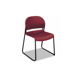 HON® CHAIR,STAK,4/CT,MULBRY/BK H4031.MB.T