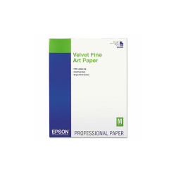 Epson® Velvet Fine Art Paper, 17 X 22, White, 25/pack S042097