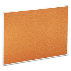 Universal® Cork Bulletin Board, 48 x 36, Tan Surface, Aluminum Frame 43614-UNV