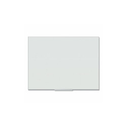 U Brands Floating Glass Ghost Grid Dry Erase Board, 47 x 35, White 2799U00-01