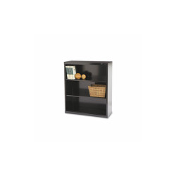 Tennsco Metal Bookcase, Three-Shelf, 34.5w x 13.5d x 40h, Black B-42-BLK