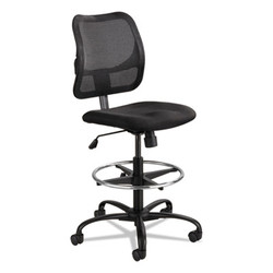 Safco® CHAIR,EXTENDED HT MESH,BK 3395BL