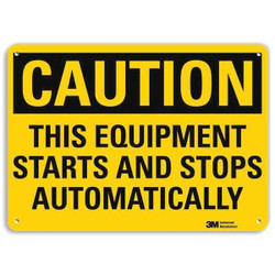 Lyle Caution Sign,10 inx14 in,Plastic  U1-1030-NP_14X10