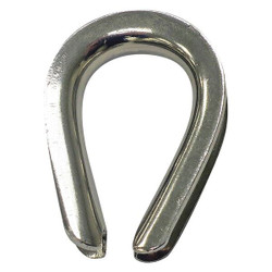 Crosby Wire Rope Thimble,1/4 in Rope dia.,SS 1037960