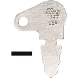 ILCO 1147 Golf Cart/Yard Tractor Trac Key Blank (10-Pack) AD01009002