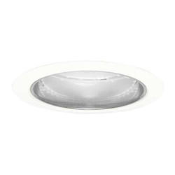 Juno Lighting RcssdDwnltTrim,5in,Wht/Slv,Open,Srs204 204 CWH