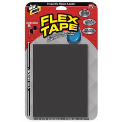 Flex Seal Flex Tape,2 cu ft,Rubber Base,Black,PK2  TFSBLKMINI