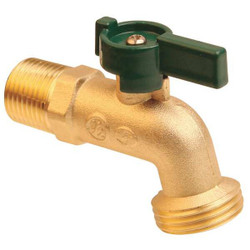 Sim Supply Hose Bibb,Quarter Turn,3/4In, Brass  6PDZ7