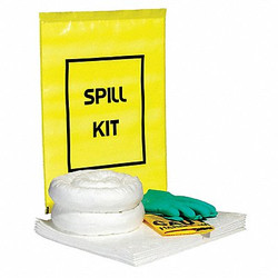 Spilltech Spill Kit,4" H,12" W,18" L,Yellow,Bag  SPKO-YTB